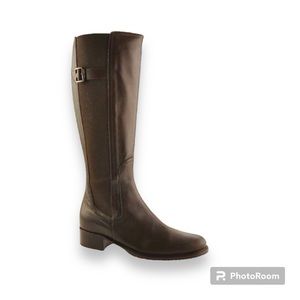 Bruno Magli Black Calfskin Alyssa Boots Sz 37.5 (7-7.5)